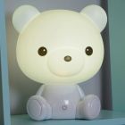 Lámpara de mesa infantil blanca, Dodo Bear, 3W, 3000K LED