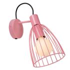 Aplique pared infantil de tela beige, Macarons