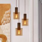 Lámpara colgante vintage ámbar, Toledo