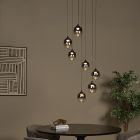 Lámpara colgante moderna gris, Tamino, 7W, 3000K LED