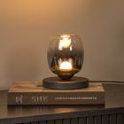 Lámpara de mesa moderna gris, Tamino, 6W, 3000K LED, con interruptor