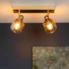 Foco de techo antiguo dorado, Bjorn