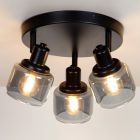 Foco de techo antiguo gris, Bjorn