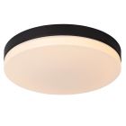 Lámpara de techo baño de plástico negra, Biskit, 36W, 2700K LED, IP44