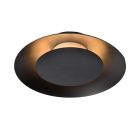 Plafón de techo moderno negro, Foskal, 6W, 2700K LED