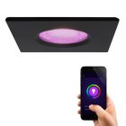 Foco empotrable inteligente negro moderno, Jule, IP65, 4,5W, RGBW