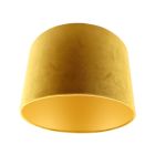 Pantalla de velour amarilla Madelyn, tela, moderno