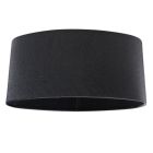 40 cm pantalla lámpara terciopelo antracita oval, Emilius