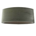 50 cm pantalla lámpara terciopelo verde oval, Emilius
