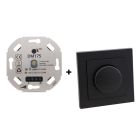 Dimmer LED, 0,5 - 200W, con marco cobertor y placa central antracita