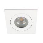 Foco empotrable baño blanco de aluminio, Dorx, IP44
