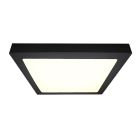 Plafón de techo de aluminio negro, Rolo, 18W, 4000K LED