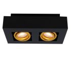 Aplique de techo de aluminio dorado, Noraly