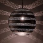 Lámpara colgante de filigrana plateada, Nimra