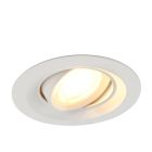 Foco empotrable blanco de aluminio, Tycho