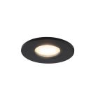 Foco empotrable mini de aluminio negro, Philomena, 1,5W, 2700K LED, IP44