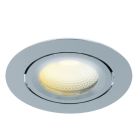 Foco empotrable de aluminio cromado, Wimke, 5W, dim to warm LED, IP44