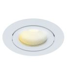 Foco empotrable de aluminio blanco, Wimke, 5W, dim to warm LED, IP44