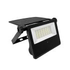 Foco proyector solar negro de plástico, Philipp, 15W, 6500K LED, IP65