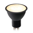 Bombilla LED GU10 regulable Antonie, negro, 5W, 3000K
