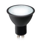 Bombilla LED GU10 regulable Antonie, negro, 7W, 4000K