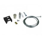 Set colgante para iluminación sobre carril trifásico, 3 metros, negro, Pro