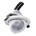 Downlight de aluminio blanco, Shanaya, 30W, white switch LED