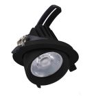 Downlight de aluminio negro, Shanaya, 30W, white switch LED