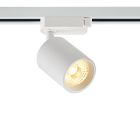 Foco de carril trifásico blanco Jayla, 10W, 3000K, Pro