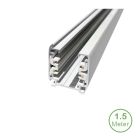 Carril trifásico, 1,5 metros, blanco, Pro
