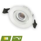 Downlight de aluminio blanco, Phyllis, 5W, white switch LED, IP65