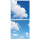 Impresión fotográfica nube - juego de 2 placas acrílicas con impresión, para paneles LED de 60x60 cm