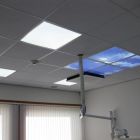 Impresión fotográfica nube - juego de 4 placas acrílicas con impresión, para paneles LED de 60x60 cm