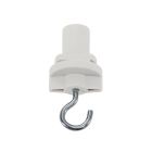 Adaptador trifásico con gancho, blanco, Pro