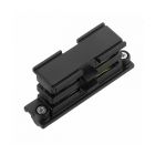 Conector interno en forma de I para iluminación sobre riel trifásico, negro, Pro