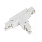 Conector en forma de T para iluminación sobre riel trifásico, izquierda 1, blanco, Pro