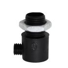 Alivio de tensión negro, plástico