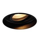 Foco empotrable trimless negro de aluminio, Royce