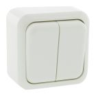 Serie de montaje en superficie para interruptor Exin Exo, blanco polar