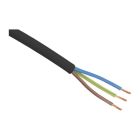 Cable doméstico de 5 metros VMVL 3 x 1,0 mm, negro
