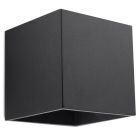 Aplique up down de aluminio negro, Andro