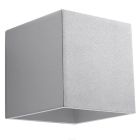 Aplique up down de aluminio gris, Andro