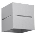 Aplique up down de aluminio gris, Jacky