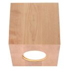 Aplique de techo de madera marrón, Andro