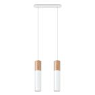 Lámpara colgante de aluminio marrón, Francesca