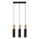 Lámpara colgante de aluminio marrón, Francesca