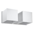 Aplique up down de aluminio blanco, Andro