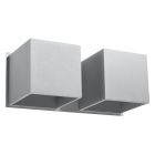 Aplique up down de aluminio gris, Andro
