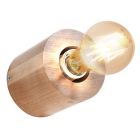 Foco de pared de madera marrón, Anela