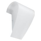 Aplique de vidrio blanco, Matias